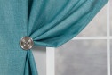 Штора на ленте MICASA Kosett 144х280 см, 1 шт., цвет бирюзовый