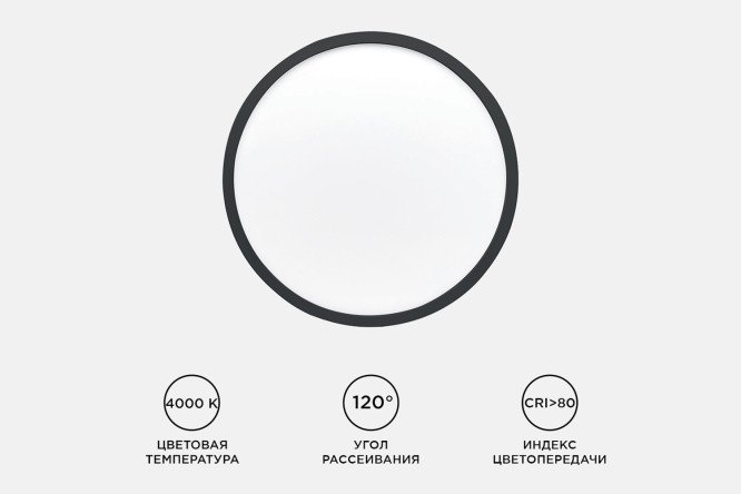 Светильник накладной APEYRON Spin 18-127 6 кв.м, 23x2.5x23 см, LED