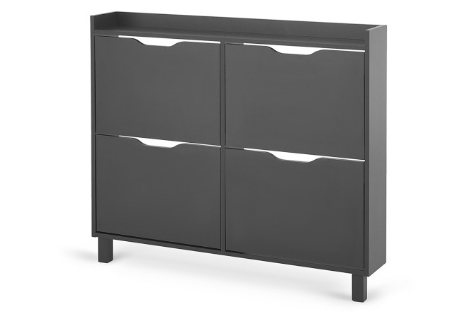 Изображение товара Шкаф обувной Дельта 108х95х17 см антрацит современный дизайн