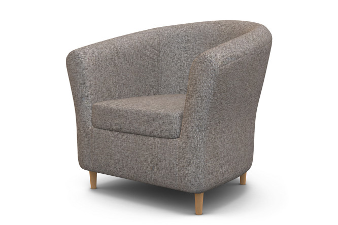 Изображение товара Кресло Евро Лайт из рогожки, размеры 82,5x76x82 см, нагрузка 120 кг