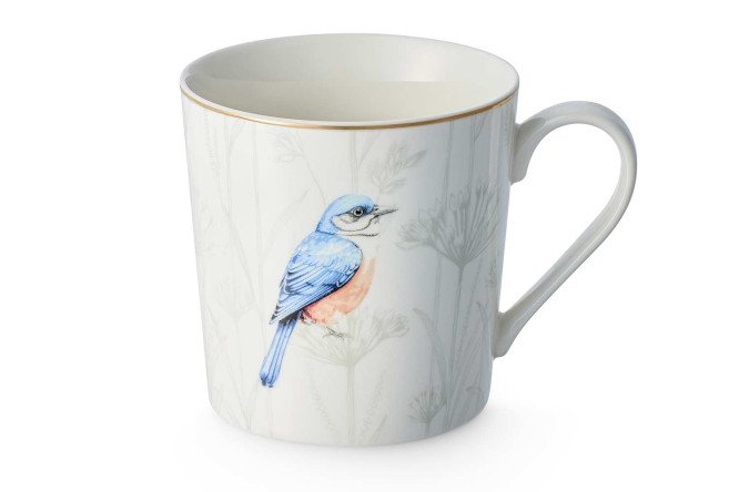 Изображение товара Кружка EVIO Bird 350 мл из костяного фарфора стильная и прочная