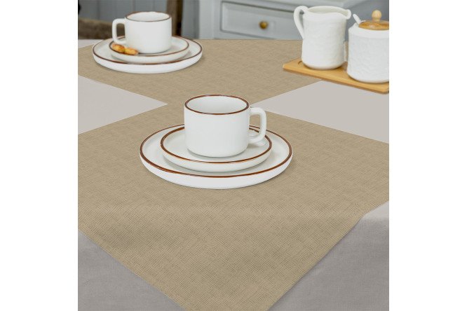 Изображение товара Набор бежевых салфеток из 100% хлопка 2 шт