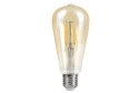 Лампа светодиодная IN HOME Deco LED-ST64-deco gold E27, 9W, Груша, 3000 К, Тёплый