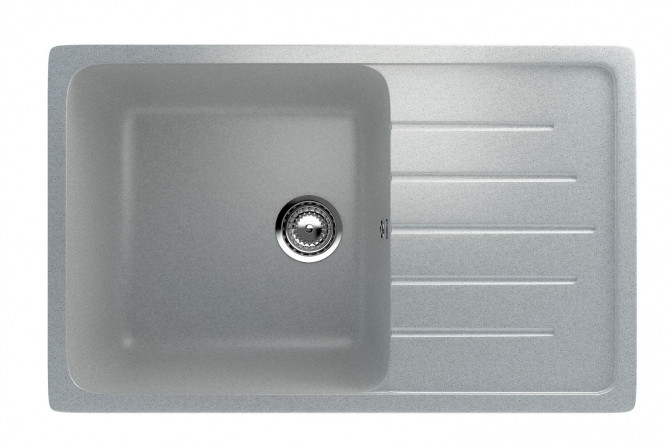 Изображение товара Мойка с крылом ULGRAN U-400 75х49.5х20 см из искусственного мрамора