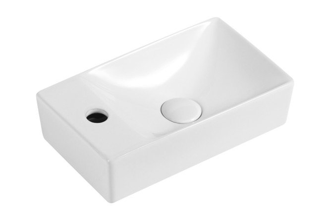 Изображение товара Подвесная раковина ORANGE B05-375LW 37,5х10х21,5 см белый глянцевый