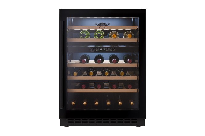 Винный шкаф LEX LWD6046BL dual zone, чёрный цвет чёрный