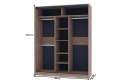Шкаф-купе Home 180х229,5 см, дуб табачный Craft
