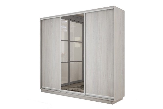 Изображение товара Трехдверный шкаф-купе Slide-2 v.2 210х220х45 см ясень анкор светлый