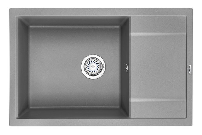 Изображение товара Мойка врезная с крылом GRANULA 7805 кварц 78х50х20 см