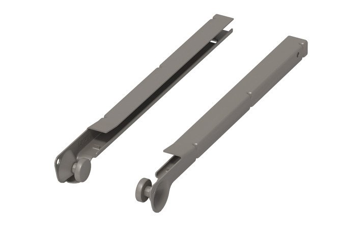 Изображение товара Роликовые направляющие HOFF Блокс для шкафа 35 см сталь серый