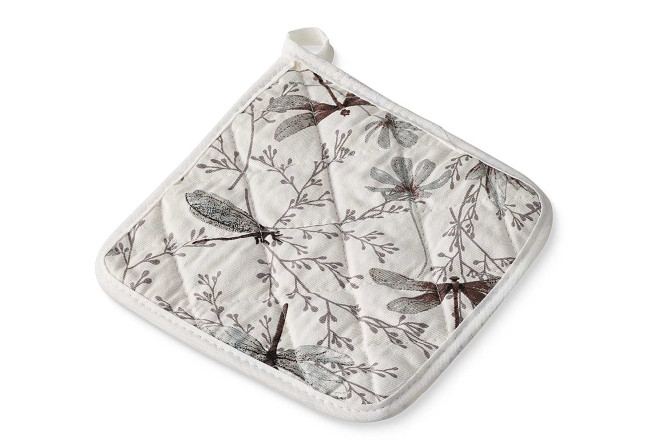 Изображение товара Прихватка Шёпот крыльев 18x18 см яркая хлопковая кухонная защита