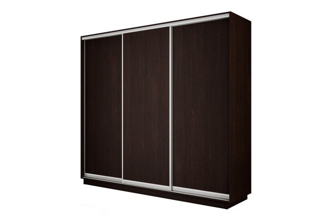 Изображение товара Шкаф-купе 3-дверный Slide-2 венге и серебро 180х240х45 см