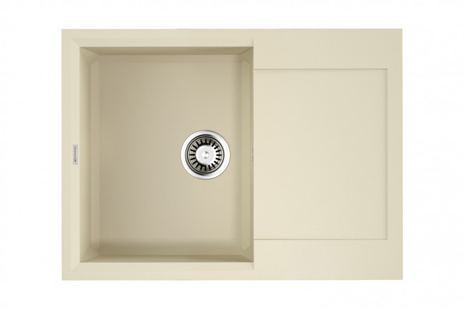 Изображение товара Врезная кухонная мойка с крылом OMOIKIRI Sakaime 68-BE ваниль 68х50х19 см