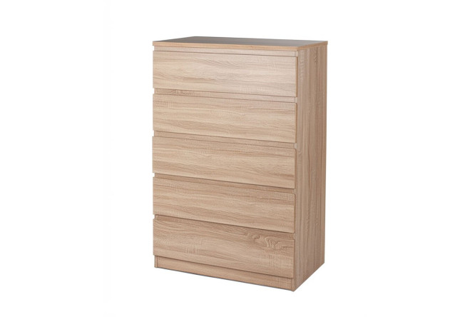 Изображение товара Комод Мальта 5 ящиков в стиле сонома для спальни и гостиной