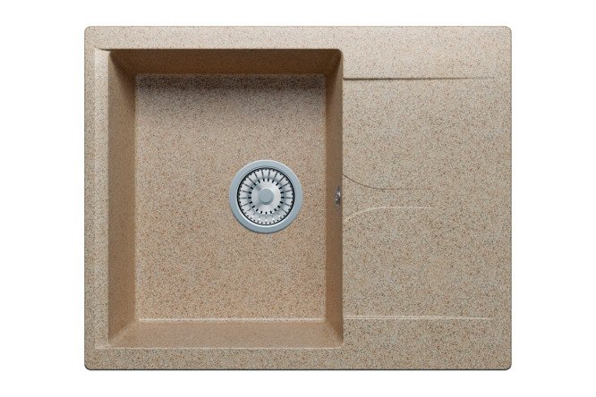 Изображение товара Врезная мойка POLYGRAN Gals-620 из мрамора 62х50х21.6 см с крылом