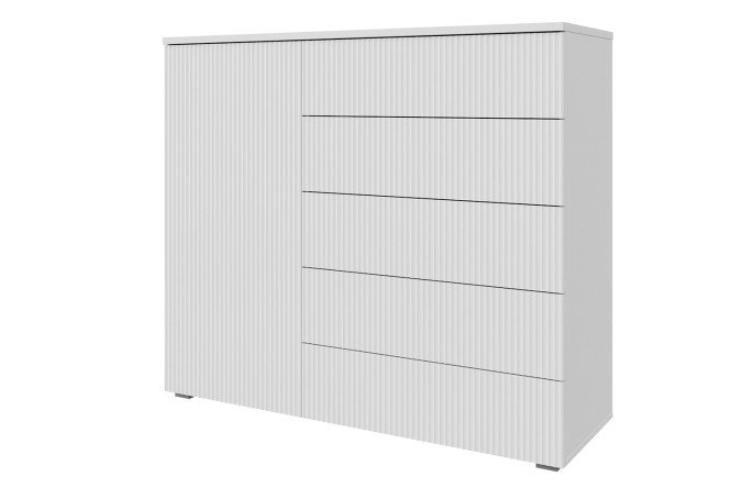 Изображение товара Комод Оскар Амели 125,4х109,2х44 см белый гладкий МДФ для спальни и гостиной