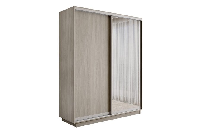 Изображение товара Шкаф-купе 2-дверный Slide-2 с зеркалом 180х220х45 см