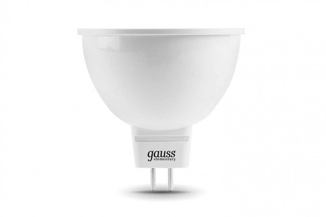 Изображение товара Лампа светодиодная Gauss Elementary GU5.3, 7W, Софит, 4100 К, Естественный