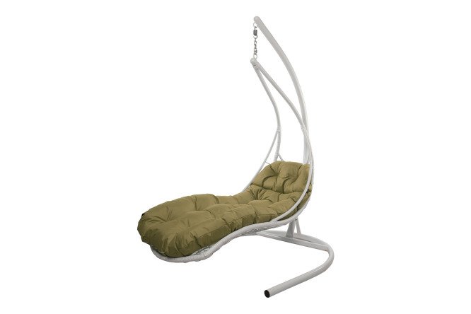 Изображение товара Кресло подвесное Лежачее цвет основания и каркаса белый, отделки белый