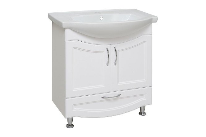 Изображение товара Тумба для ванной комнаты RUNO Неаполь 68,4 см белая