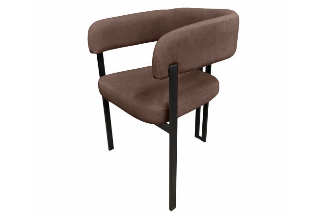 Изображение товара Стул Farrini с подлокотниками 50х96х56.5 см велюр металл ножки