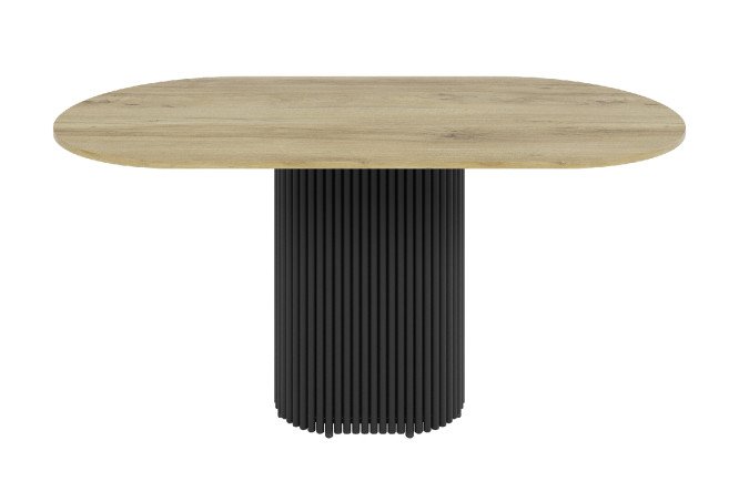 Изображение товара Стол GENGLASS Trubis oval с трубчатым подстольем 160х75х80 см