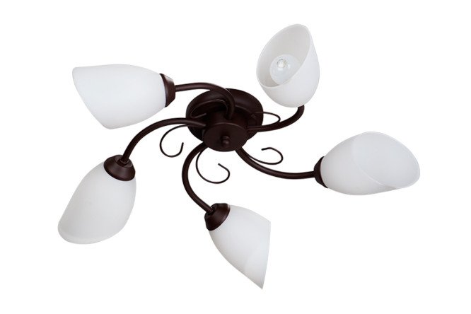 Изображение товара Люстра VITALUCE V3715/5PL для освещения 15 кв.м, цоколь E14, размеры 54х18х54 см