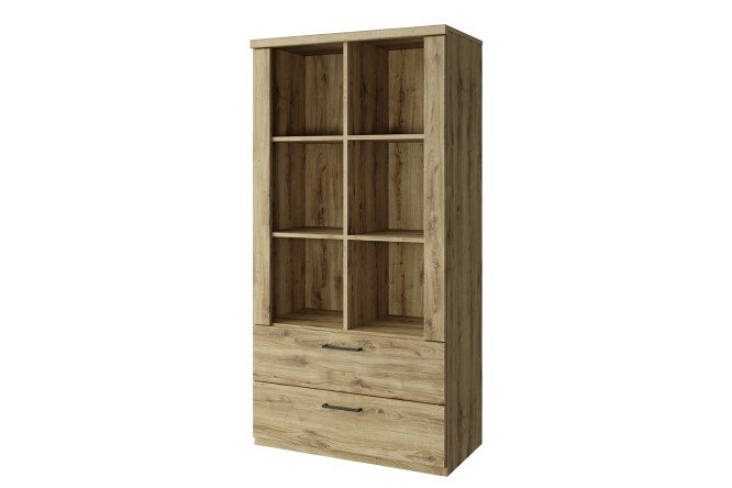 Изображение товара Открытый шкаф Doorset 80,2х157,1х41 см с дубовым фасадом и каркасом