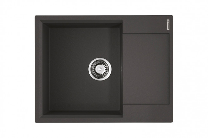 Изображение товара Врезная мойка с крылом OMOIKIRI Daisen 65-BL Черная 65x51x19.5 см