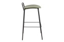 Стул барный Stool Group Mantis 46.5х82х47 см, цвет обивки зелёный, ножек чёрный