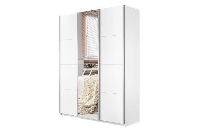 Изображение товара Шкаф-купе Cors-2 3-дверный 210x230x57 см белый снег с зеркалом
