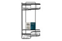 Полка угловая 2-ярусная BERKRAFT Loft 25x47.3x25 см