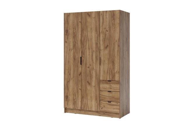 Изображение товара Трехдверный шкаф Лофт из ЛДСП 120х201,7х57,4 см стильный мебельный шкаф