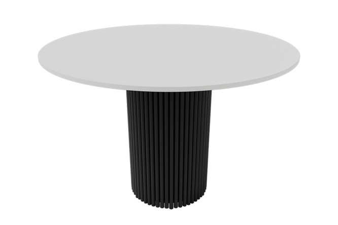 Изображение товара Стол Trubis Wood с трубчатым подстольем 110х75х110 см для 6 мест