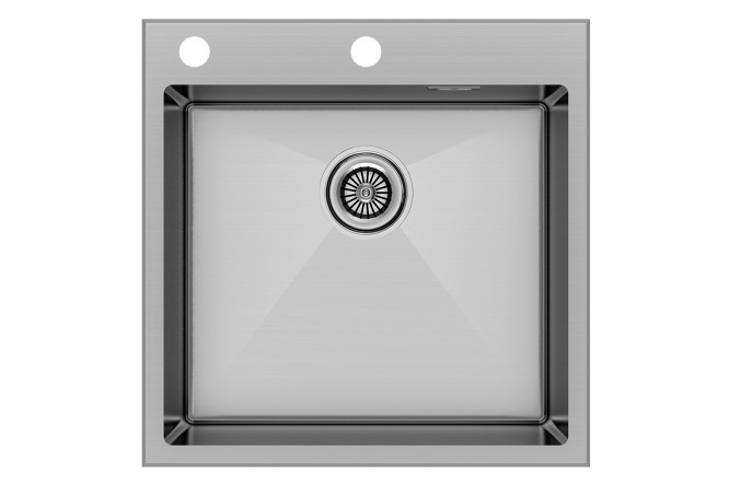 Изображение товара Мойка врезная PAULMARK Kroner-Edge 51 PM775151-BS 51х51х20 см