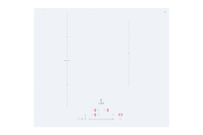 Изображение товара Индукционная варочная панель LEX Evi 631A I WH 59 см стеклокерамика белая