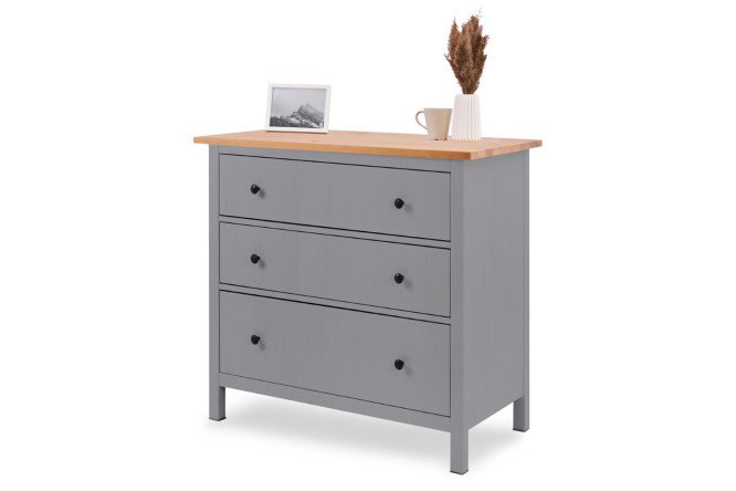 Изображение товара Комод Кымор 3 ящика из массива сосны с матовым покрытием