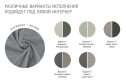 Кровать Лорето цвет серый шелк, серый