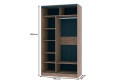 Шкаф-купе Home 123,2х229,5 см, дуб табачный Craft