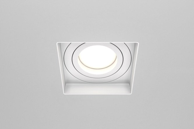 Светильник встраиваемый MAYTONI Downlight Atom 13x3.8x13 см, GU10
