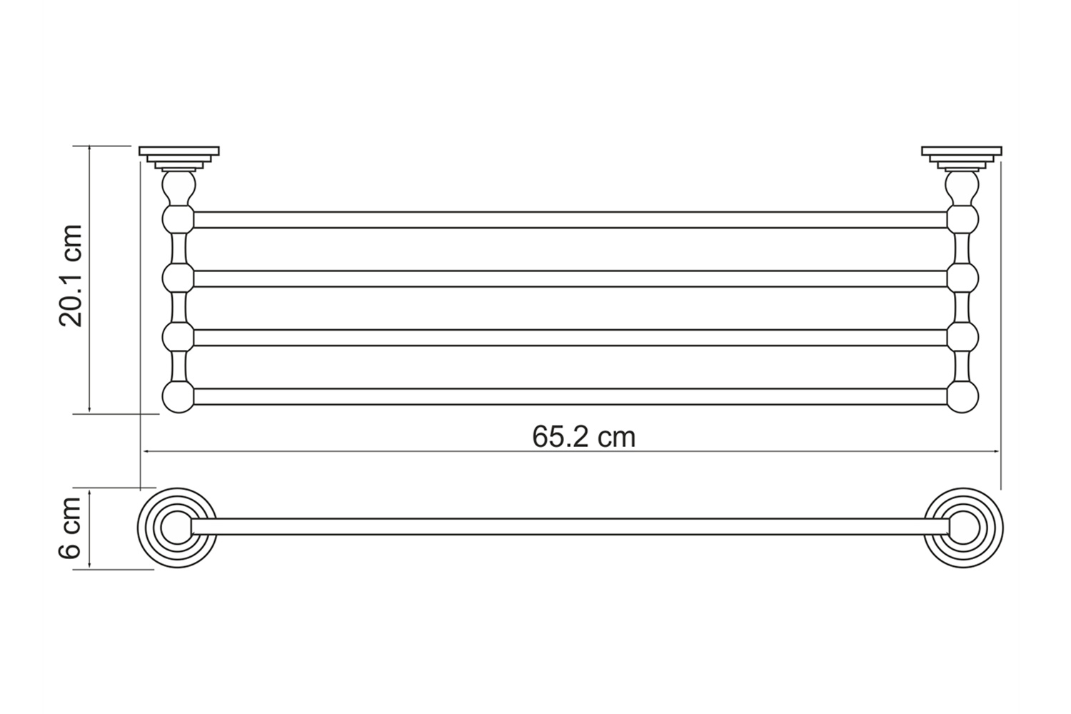 Полка WASSERKRAFT Ammer k-7044