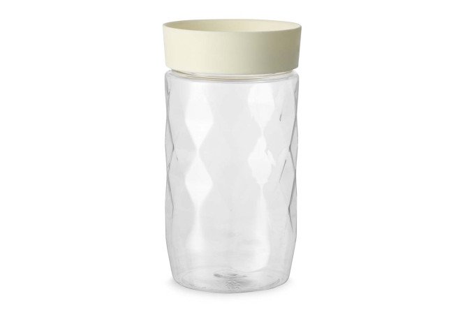 Изображение товара Банка для сыпучих продуктов HOFF Cream 9.5х17.8х9.5 см, 1000 мл