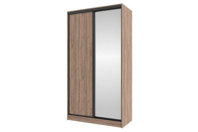 Изображение товара Шкаф-купе Home 123,2х229,5 см, дуб табачный Craft, с одним зеркалом