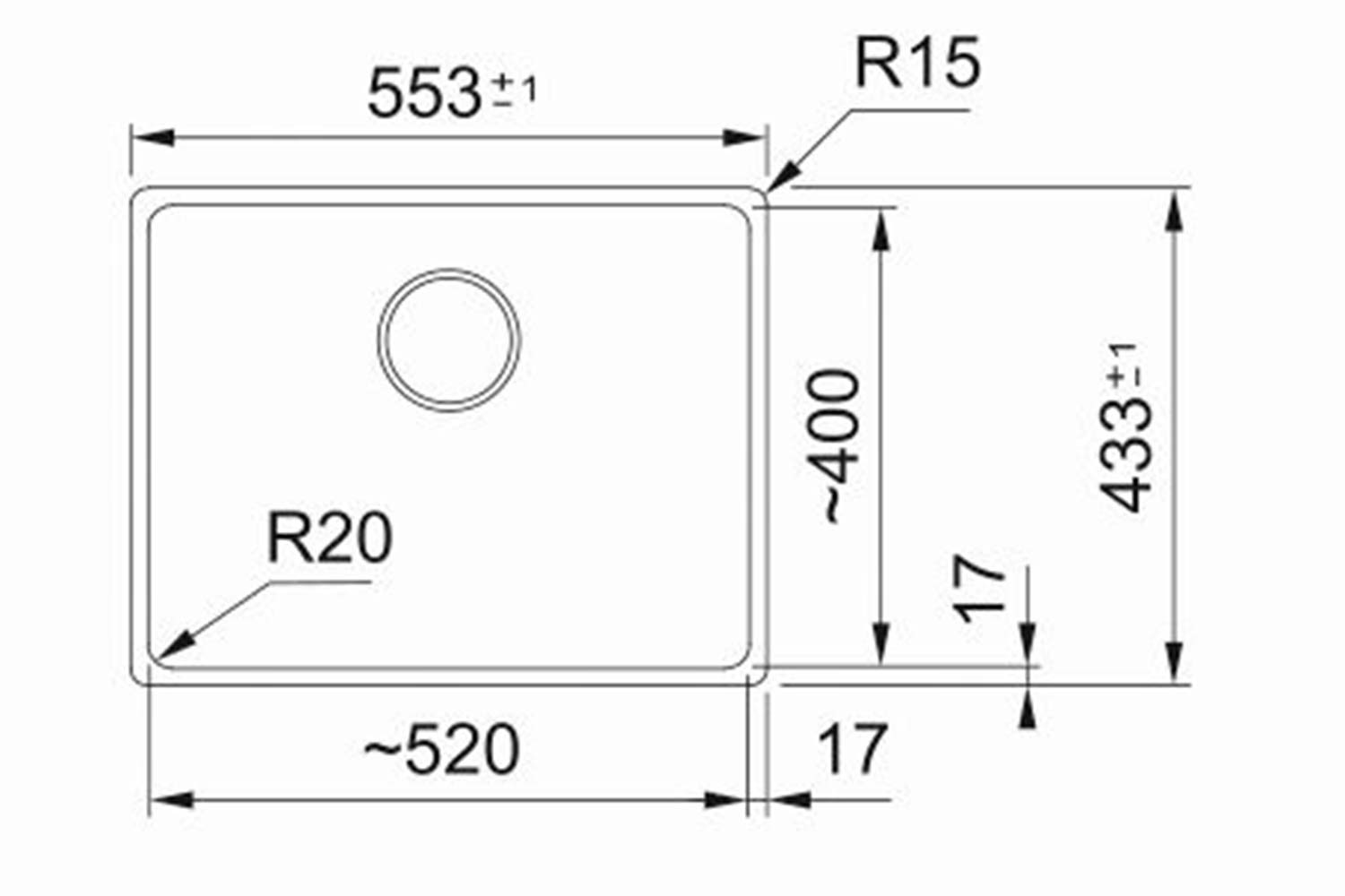 Мойка врезная FRANKE MARIS MRG 110-52 125.0731.690 55.3х43.3х20 см