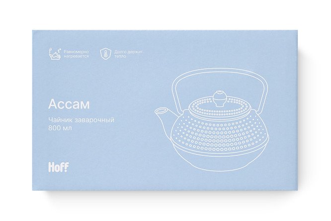 Заварочный чайник HOFF Ассам 800 мл
