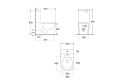 Унитаз напольный BOND Овал F01-00 37х80х61 см