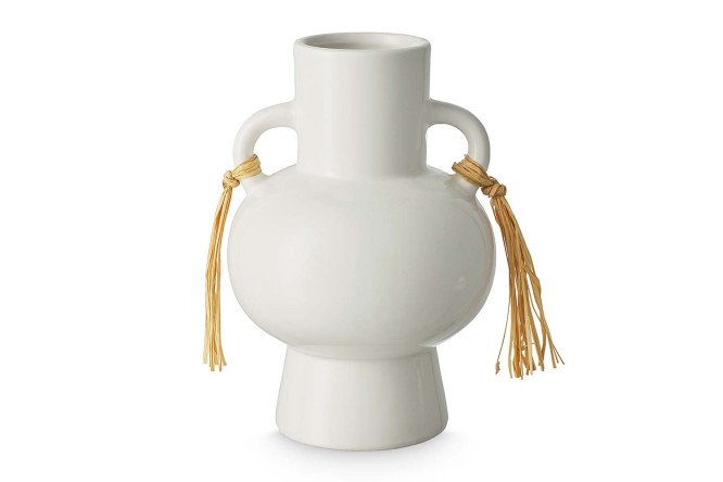 Изображение товара Керамическая ваза HOFF Salma 17,9 см белая для интерьера