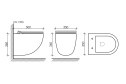 Унитаз подвесной CERAMICANOVA Mono Rimless 35х36х50 см