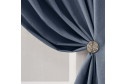 Штора MICASA Hush 180х300 см, 1 шт., цвет синий