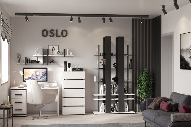 Полка навесная Oslo 109.8 см